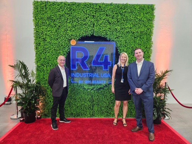 GOED's Melanie Sheldon and Clark County Economic Development's Tom Nally attended the grand opening of R4 Industrial USA’s 76,000-square-foot manufacturing facility in Clark County. The company produces cost-effective sustainable packaging and containers.

Welcome to Nevada, R4!