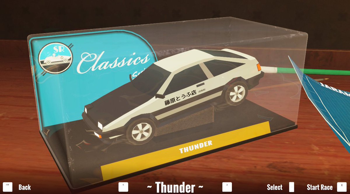 babelgames_st's tweet photo. Today’s workbench update 🛠️
New race setup scene, baked lighting, UI rework, and smoother transitions across submenus.
Feels like prepping a real slot car race!
#GameDev #IndieGame https://t.co/OoOISTrkpt