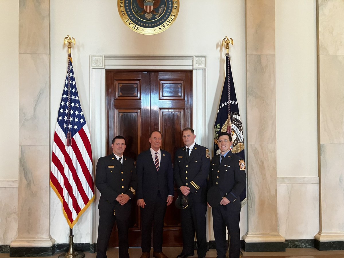 IAFF36's tweet image. Whether it is the Firehouse or the White House, Local 36 is always focused on firefighter issues.