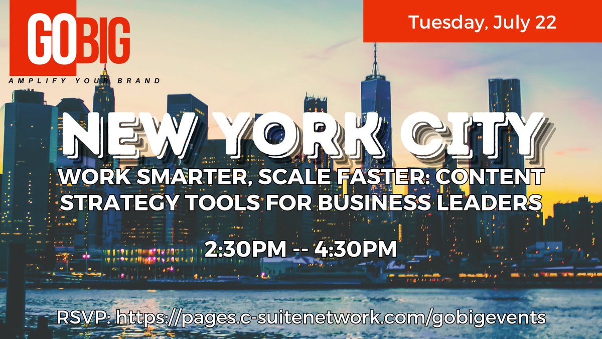 GO BIG isn’t for everyone. It’s for leaders who are ready to stop fitting in and start standing out. If that’s you, let’s get to work.

TODAY – 2:30PM, be there to hear about the tools you need to take that next step. Once you RSVP using the link below, you’ll get all the