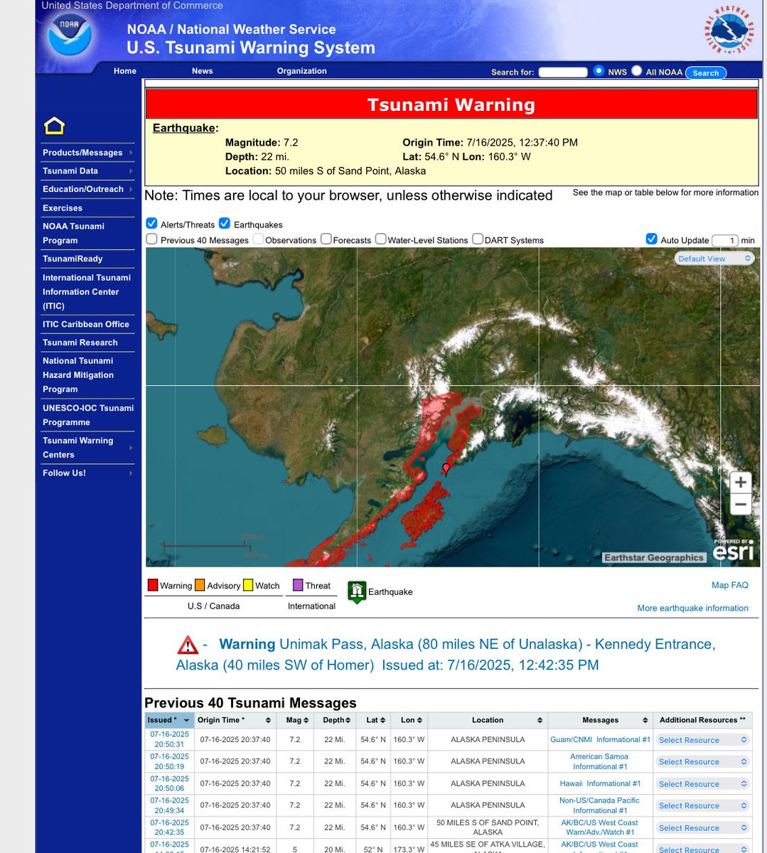 A 7.2 earthquake hit off Sand Point. A Tsunami warning is in effect 
tsunami.gov/events/PAAQ/20…