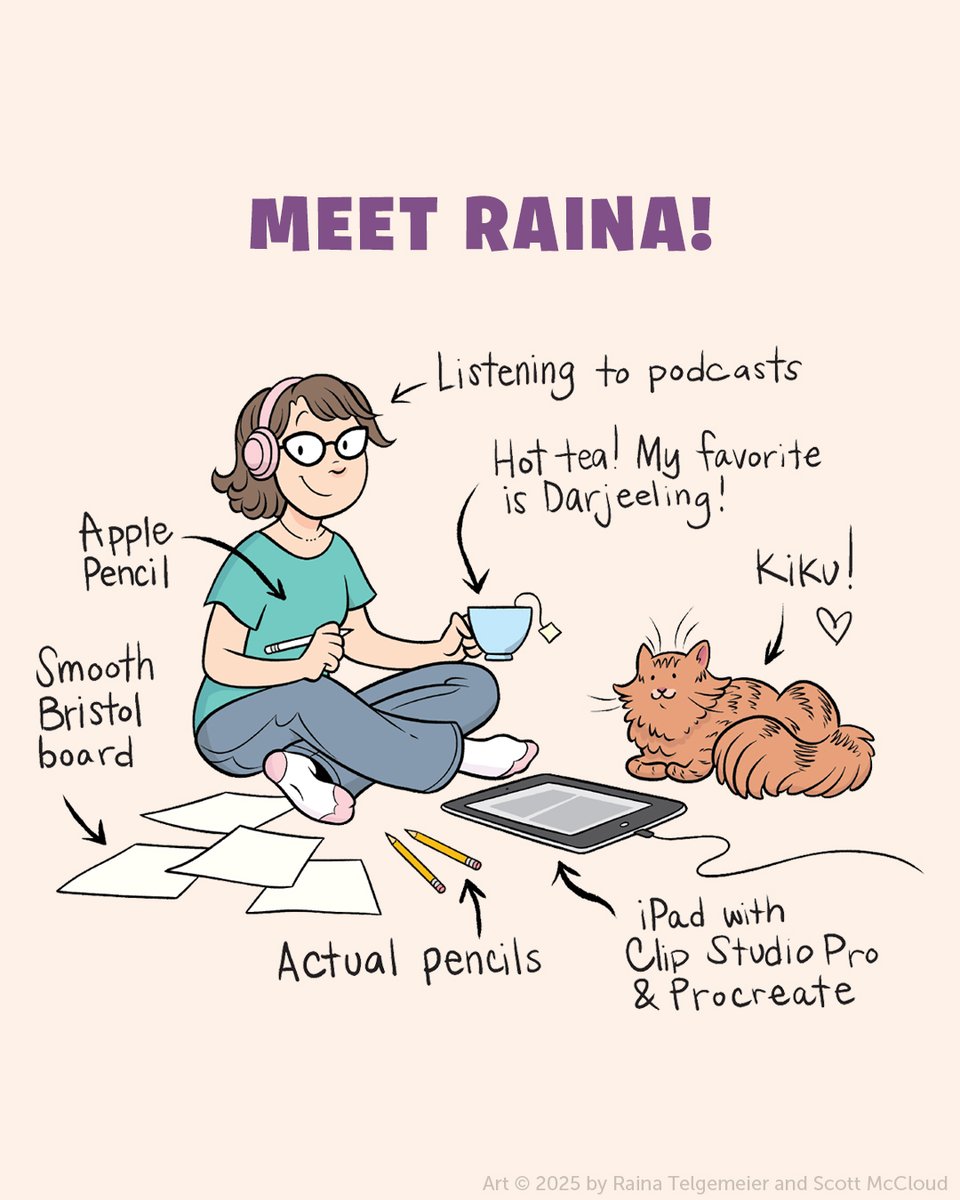 GraphixBooks's tweet image. Meet the masterminds behind The Cartoonists Club @goraina and @scottmccloud. This dynamic team will get your kid reading, laughing, and creating. kids.scholastic.com/kid/books/book…