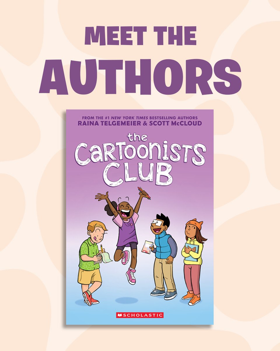 GraphixBooks's tweet image. Meet the masterminds behind The Cartoonists Club @goraina and @scottmccloud. This dynamic team will get your kid reading, laughing, and creating. kids.scholastic.com/kid/books/book…