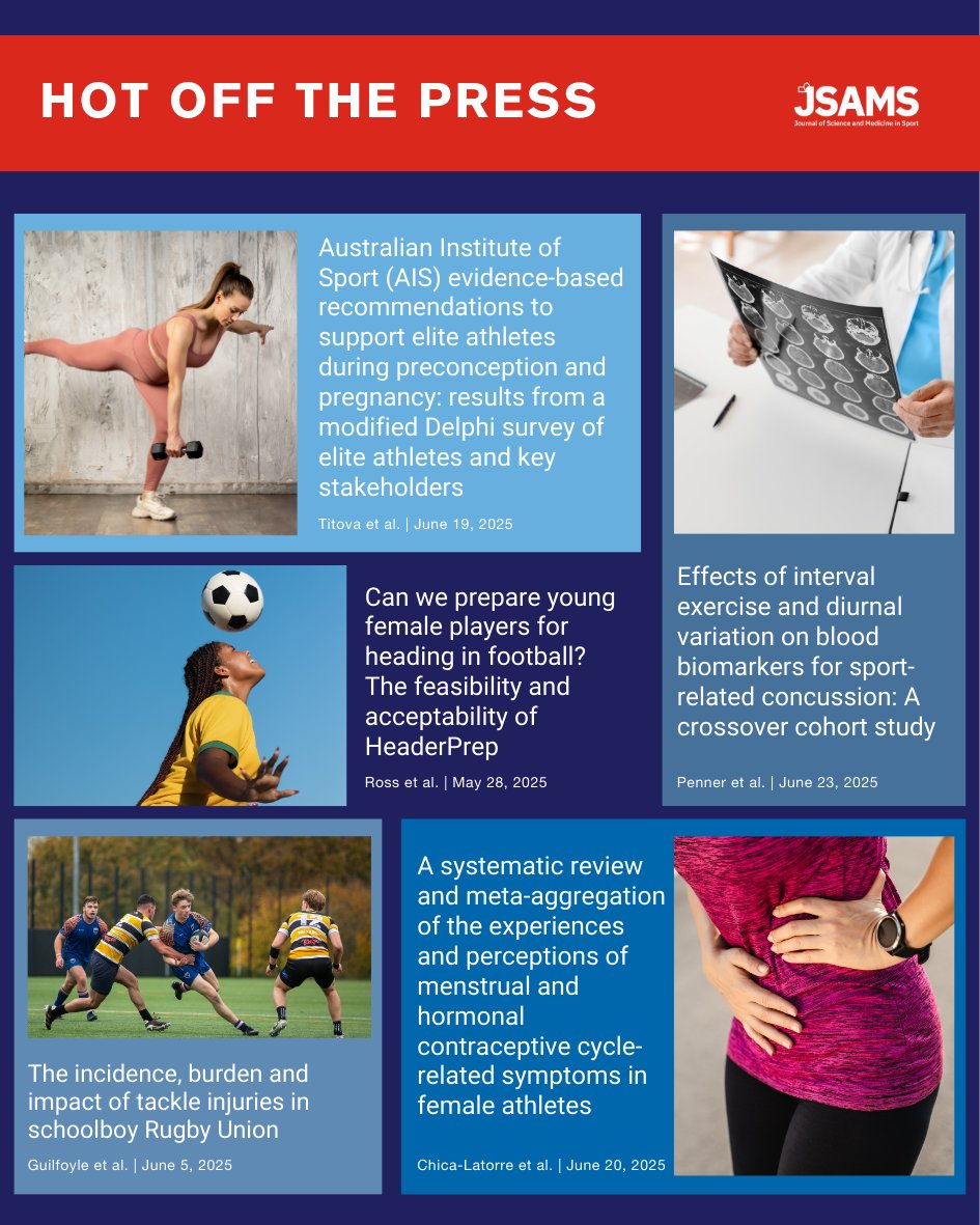 _JSAMS's tweet image. Hot Off The Press 🔥
Explore the latest open access articles - now available to read for free.
🔗 View at zurl.co/Dvwbt
#jsams #journalofscienceandmedicineinsport #sportsmedicine #sportsresearch #openaccess #editorials #editorschoice #researcharticles #hotoffthepress
