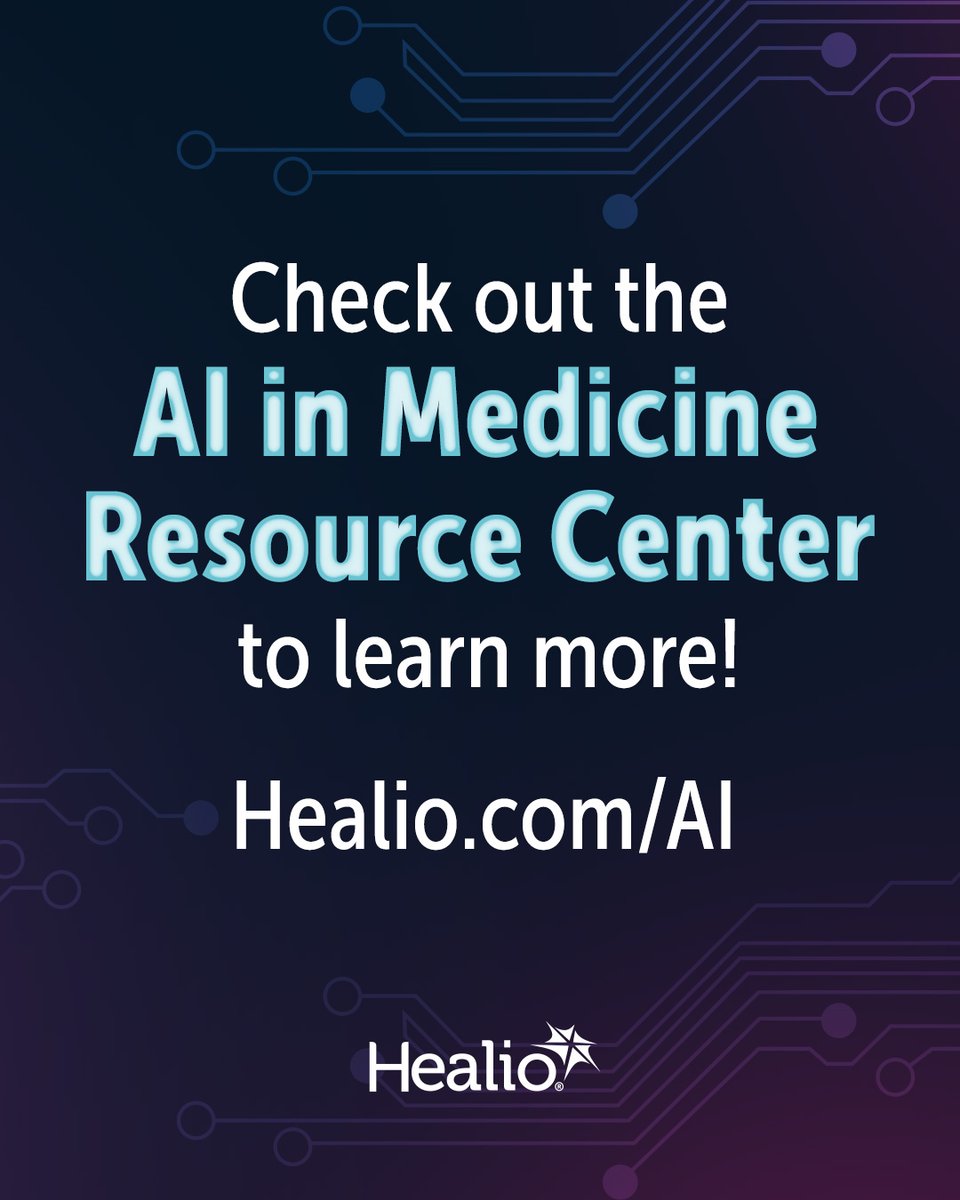 GoHealio's tweet image. Happy #AIDay! 🤖
AI is growing in health care and many clinicians are taking advantage of its benefits.
That's worth celebrating! 🎉
Keep up with the latest AI research in the AI in Medicine resource center:
👉🏻 Healio.com/AI
#AIDay #AIinMedicine