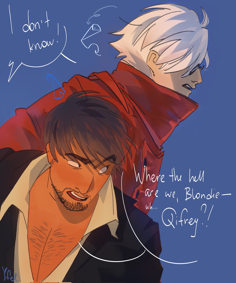 yfel_axel's tweet photo. crossover sketch
 #trigun #Δ帽子 #witchhatatelier https://t.co/5oSjmaPbk8