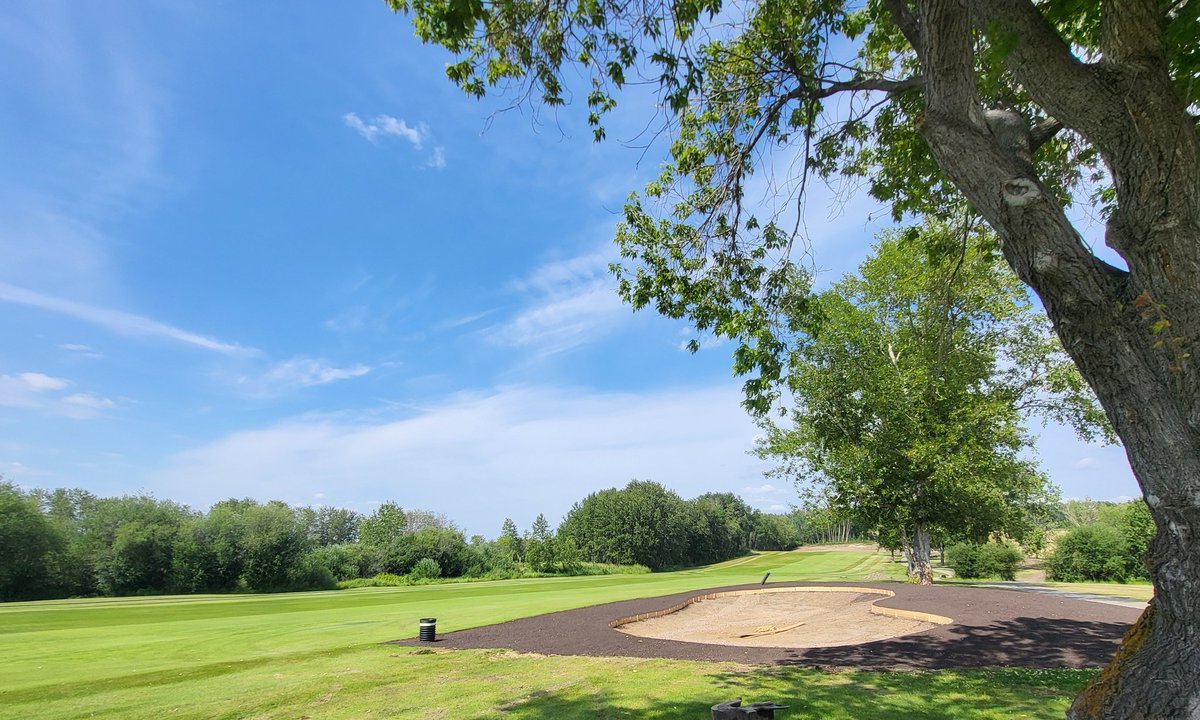 Fairway bunkers on 3,4,5,6,7 &amp; 9 are boarded, topsoiled, and ready for sod. Liners &amp; sand in the coming weeks. Super tip: Avoid the bunker on 7 (last pic) at all costs. A long shot to the green. #LLBGC