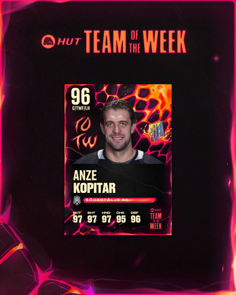 EASPORTSNHL's tweet image. Kirill Marchenko and Anze Kopitar highlight today's TOTW and HUT Champs content
Now live in #NHL25 ๐ด