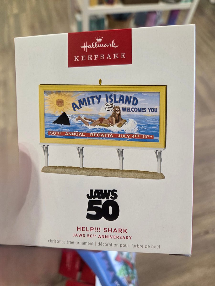 Jaws 50th Anniversary Xmas ornament