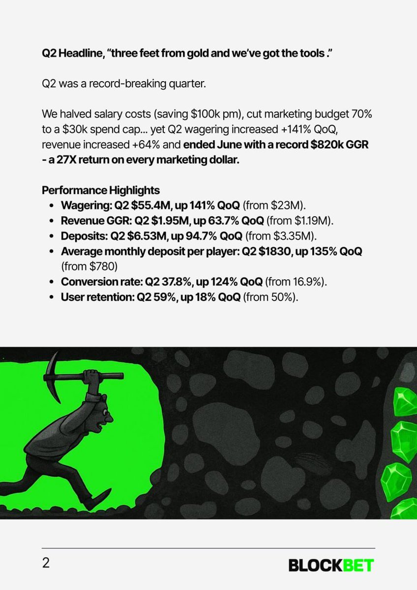 bobthewizard (@bobthewizard23) on Twitter photo Just over 1 year in since <a href="/BlockBetGG/">BlockBet 🔋</a> launched and we're going up only.
Q2 was record-breaking across every core metric.
Tomorrow we relaunch with BlockBet 2.0:
A brand new experience.
A revamped rewards system.
And new $BLOCK incentives dropping sooner than you think.
We’ve Just over 1 year in since <a href="/BlockBetGG/">BlockBet 🔋</a> launched and we're going up only.
Q2 was record-breaking across every core metric.
Tomorrow we relaunch with BlockBet 2.0:
A brand new experience.
A revamped rewards system.
And new $BLOCK incentives dropping sooner than you think.
We’ve