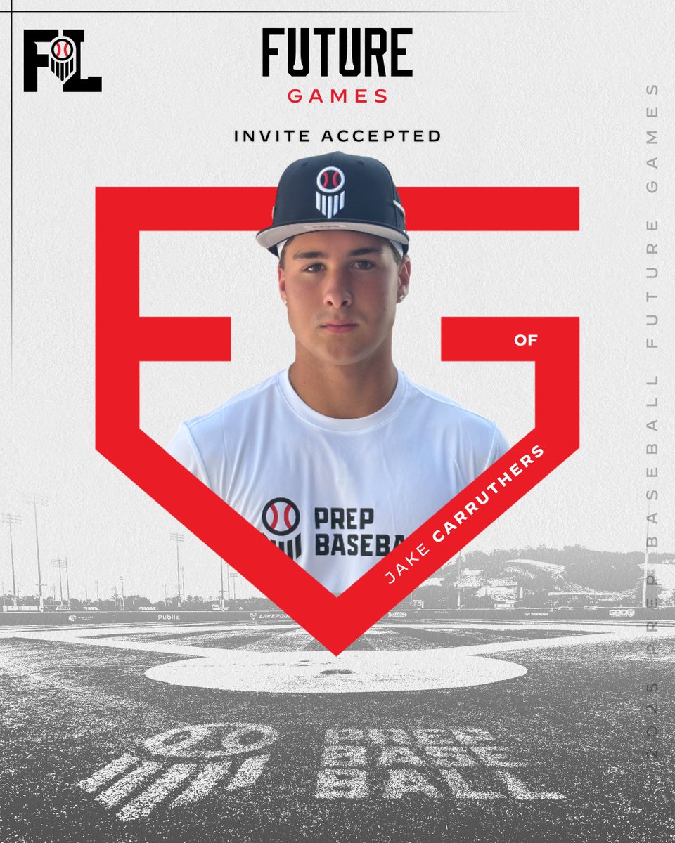 𝗜𝗡𝗩𝗜𝗧𝗘 𝗔𝗖𝗖𝗘𝗣𝗧𝗘𝗗 ✅

'27 OF Jake Carruthers (Chaminade-Madonna) is locked in for the 2025 <a href="/prepbaseball/">Prep Baseball</a> Future Games!

#PBFG25

<a href="/Jakecarruther13/">Jake carruthers</a> | <a href="/CMLions_Sports/">C-M Lions Athletics</a> 

👤: loom.ly/6yfaISg