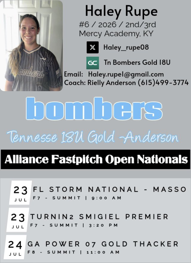 ‼️Wrapping up the summer season at 2025 AFON in Chattanooga 🥎 Grateful for the memories, the competition, and the bonds built along the way!  This game keeps giving and I’m ready for what’s next 🩵🤍 Catch a game if you can‼️