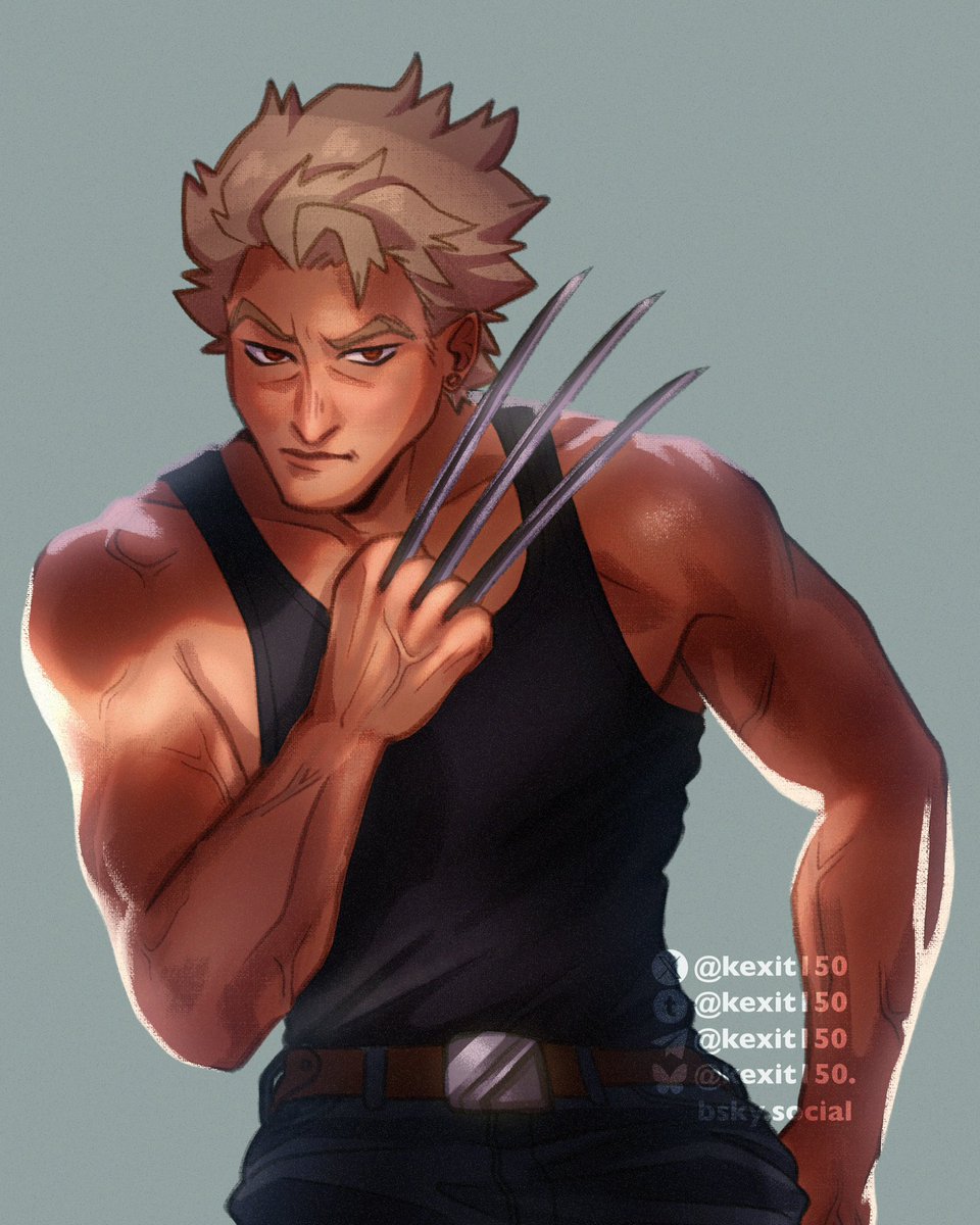 kexit150's tweet image. I had some fun 😀

#katsukibakugo #bnha #wolverine