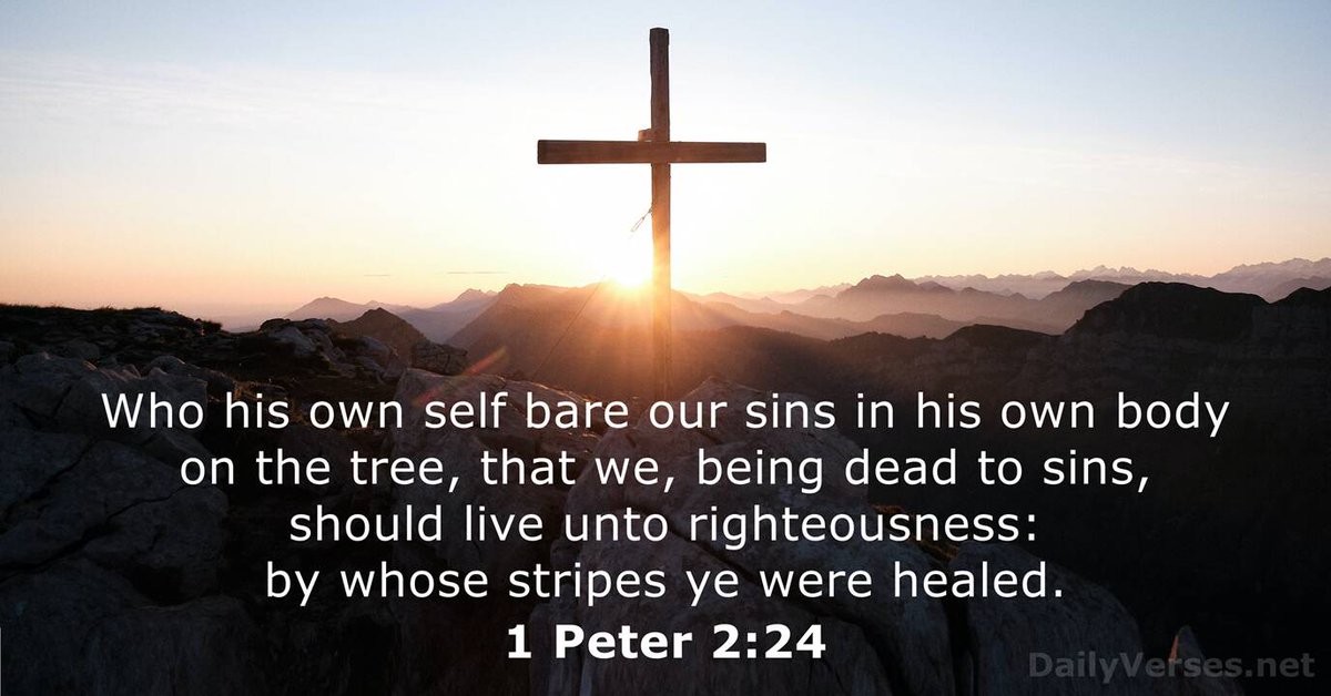 BaileyJoy9's tweet image. God's Word says that Jesus carried all of our sins to the cross.
We believe we are saved from the curse of sin and death.
God's Word says that Jesus carried our sicknesses and diseases to the cross.
We believe we are healed from the curse of sin and death.
Why is it so hardโฆ