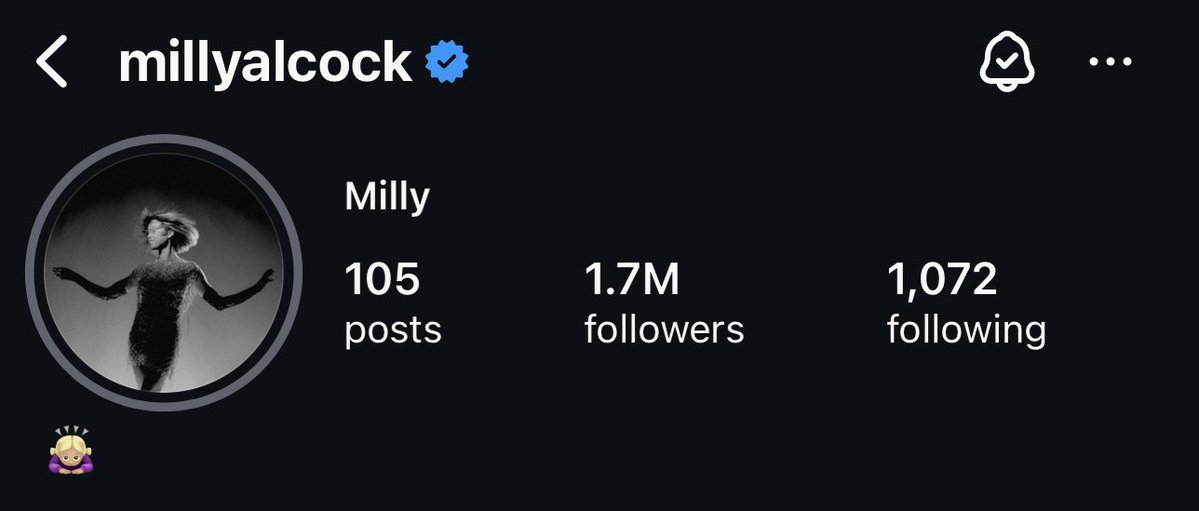 MarieVmoreaus's tweet image. Milly Alcock has reached 1.7M followers on Instagram. 🎉🥳
Follow us and Milly’s IG to keep yourself updated ❤️💙