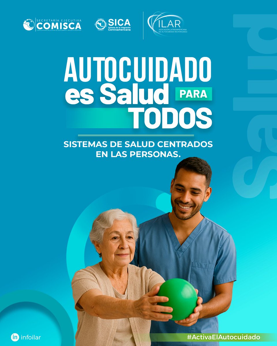 SE-COMISCA / SICA (@secomisca) on Twitter photo #ActivaElAutocuidado es el llamado a la acción para que gobiernos, profesionales, academia, industria y sociedad civil promuevan soluciones concretas que integren el autocuidado como eje clave de la salud pública y la cobertura universal. <a href="/infoilar/">ILAR - Autocuidado Responsable</a> #ActivaElAutocuidado es el llamado a la acción para que gobiernos, profesionales, academia, industria y sociedad civil promuevan soluciones concretas que integren el autocuidado como eje clave de la salud pública y la cobertura universal. <a href="/infoilar/">ILAR - Autocuidado Responsable</a>