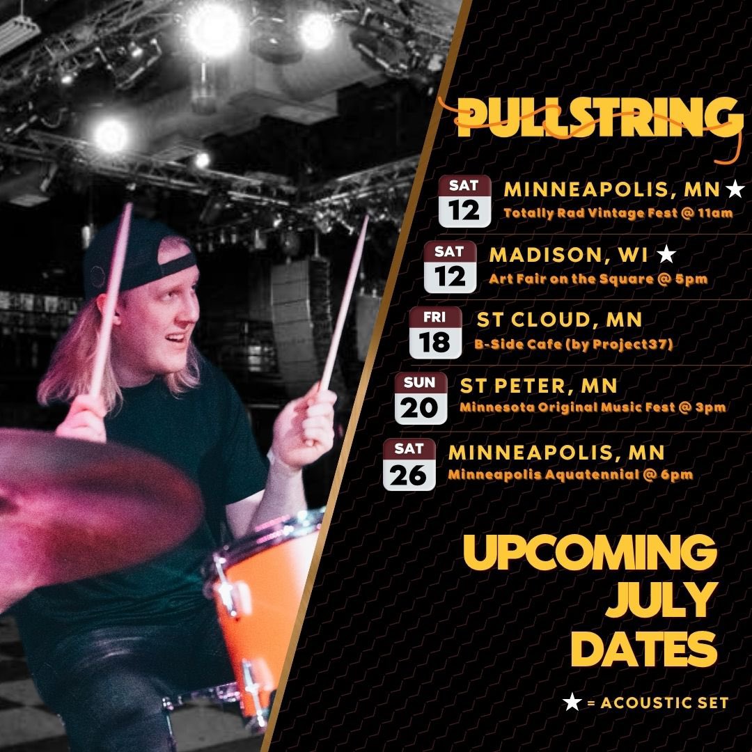 Upcoming full band shows around Minnesota - where will we see you?