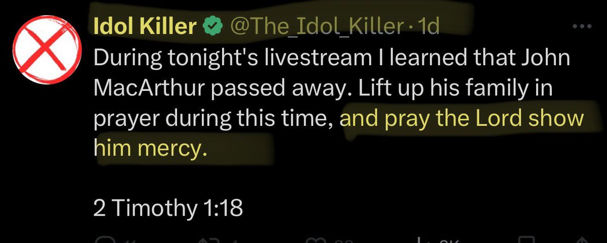 PProvisionalist's tweet image. Bro Warren McDrew being naughty late at night on his phone again just like crazy Bro 1611 Anderson.
Many say the Lord was 👉merciful👈 saving bro MacAuthur decades ago, but Bro Warren denies God knows the future so maybe the Lord forgot he would change his mind on his mercy.🙏