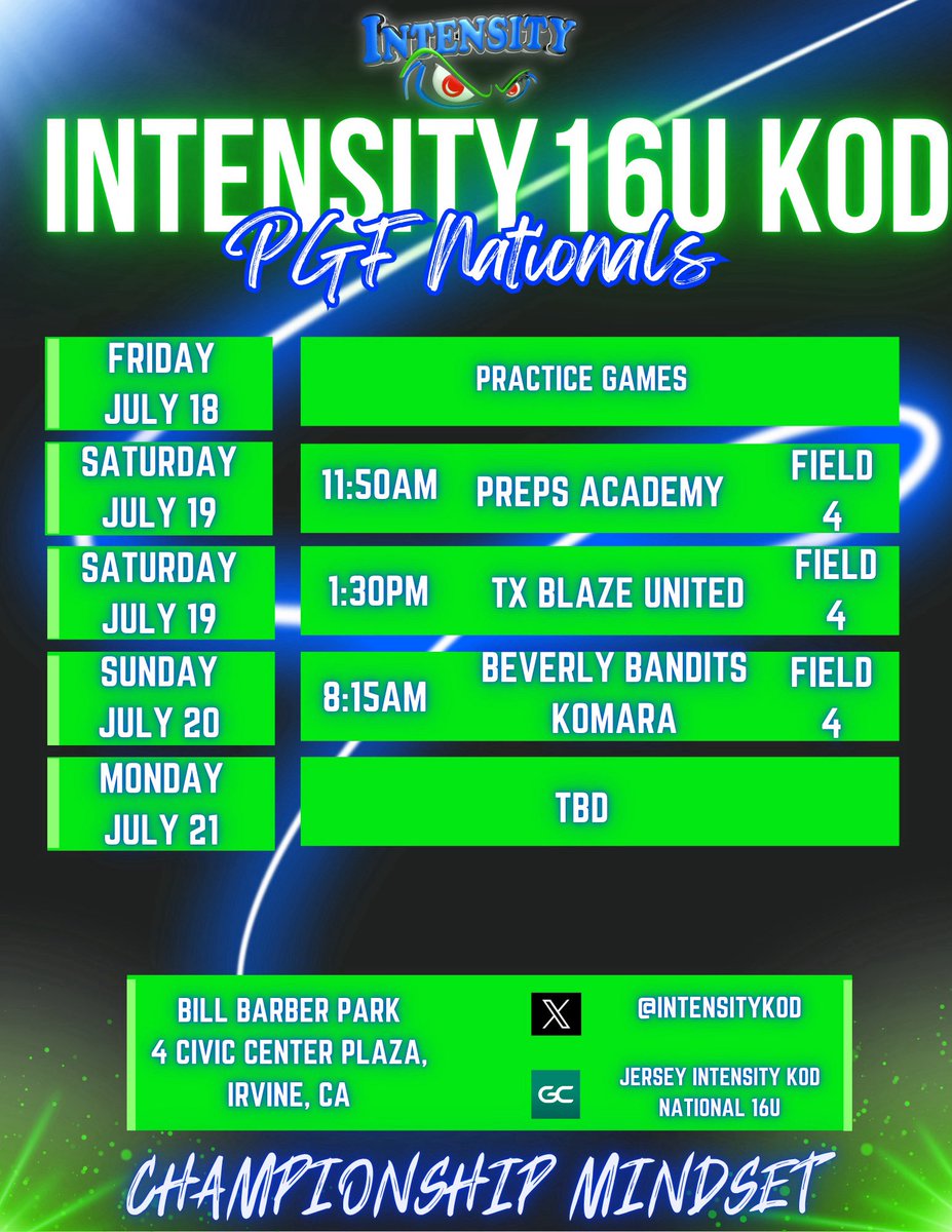 Izzy Cino 2027 MIF/3b/P (@izzy_cino2027) on Twitter photo PGF Nationals Schedule is out! 💙💚Let’s Win!!
LL COOL J - Going Back To Cali (Official Music Video) youtube.com/clip/UgkxKrf7e… via <a href="/YouTube/">YouTube</a>
<a href="/SBRRetweets/">Softball Recruiting Reposts</a>
<a href="/PrepSoftball/">Prep Softball 🥎</a> <a href="/usaspresident/">Dave Devine</a>
<a href="/SoftbalAmerica/">Softball America</a> <a href="/IHartFastpitch/">I❤️Fastpitch</a>
<a href="/LegacyLegendsS1/">Legacy & Legends Softball</a>
<a href="/HighSchoolOT/">HighSchoolOT</a> <a href="/BradyVernon/">Brady</a> <a href="/GoMVBSoftball/">Athlete Recruiting Promotion - Softball</a> PGF Nationals Schedule is out! 💙💚Let’s Win!!
LL COOL J - Going Back To Cali (Official Music Video) youtube.com/clip/UgkxKrf7e… via <a href="/YouTube/">YouTube</a>
<a href="/SBRRetweets/">Softball Recruiting Reposts</a>
<a href="/PrepSoftball/">Prep Softball 🥎</a> <a href="/usaspresident/">Dave Devine</a>
<a href="/SoftbalAmerica/">Softball America</a> <a href="/IHartFastpitch/">I❤️Fastpitch</a>
<a href="/LegacyLegendsS1/">Legacy & Legends Softball</a>
<a href="/HighSchoolOT/">HighSchoolOT</a> <a href="/BradyVernon/">Brady</a> <a href="/GoMVBSoftball/">Athlete Recruiting Promotion - Softball</a>