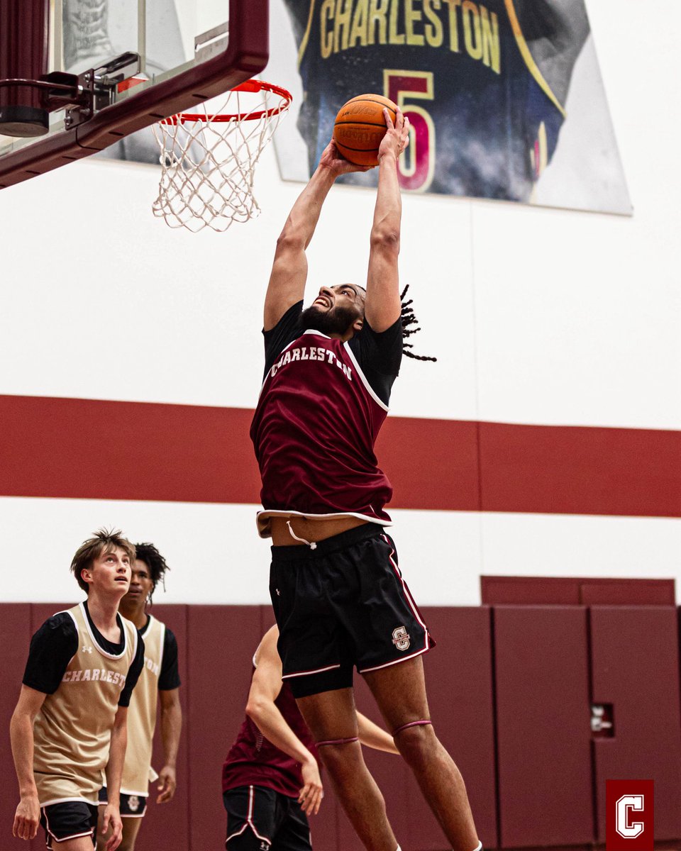 CofCBasketball's tweet image. Watch your head ‼️
Come meet Christian and the rest of the Cougs this Sunday at Open Practice in TD Arena 🌴