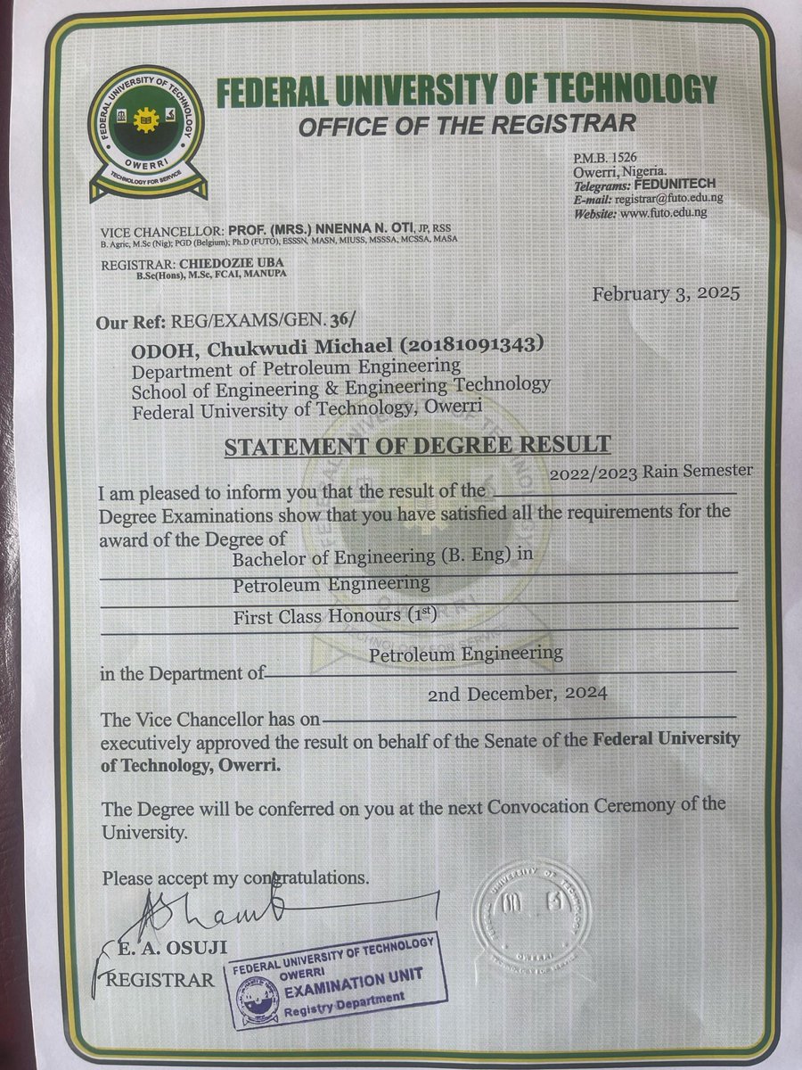 CHUKWUDI MICHAEL ODOH tweet media