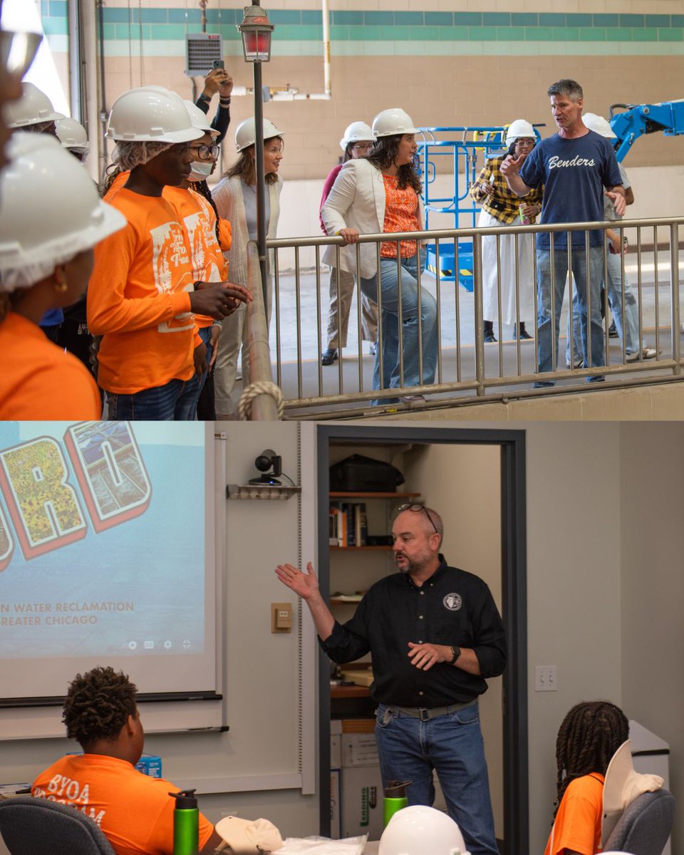 MWRDGC's tweet image. Curious minds and future leaders from @fpdcc Beaubien Woods Youth Outdoor Ambassadors program had a behind-the-scenes look at the Calumet Water Reclamation Plant (CWRP) on July 2.
mwrd.org/news/beaubien-…
#MWRD #CookCounty #Chicago #Roseland #community #education #STEM #careers