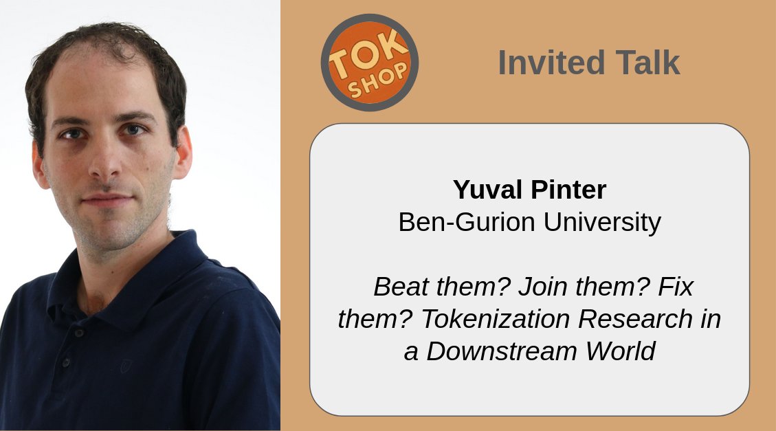tokshop2025's tweet image. Three invited speakers will share their insights at TokShop! Hear from Yuval Pinter @yuvalpi, Desmond Elliott @delliott, and Adrian Łańcuck @AdrianLancuckii on cutting-edge tokenization research. Don't miss these keynote presentations! #ICML2025 tokenization-workshop.github.io/speakers