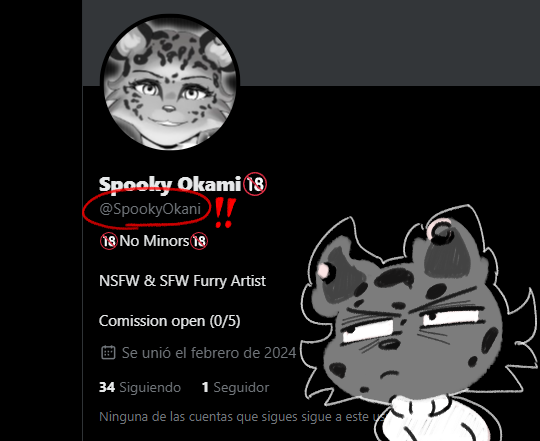 SpookyOkami's tweet photo. Well... someone created a fake account for me.

I have reported and blocked this account. 

My apologize if you received messages from this user 🙇, this is not me. https://t.co/mqQWSgIkJD