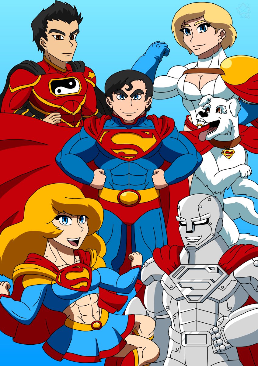 Saw the new #Superman movie, it was awesome! Just before i went to see it, i remade this art that i made 2018. It was nice to see Superman as the hero i adored brought to life in the big screen once more.
#Fanart #Powergirl #Supergirl #KryptoTheSuperdog #Steel