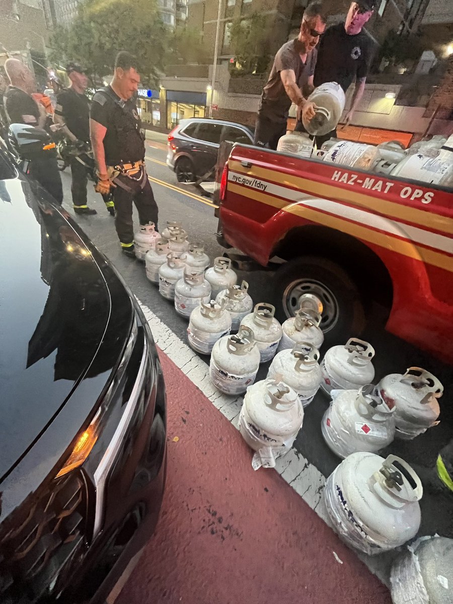 FDNY's tweet image. On Tuesday night, the NYPD was responding to a vehicle collision involving a white minivan on 42nd Street and 10th Avenue. The driver of the van attempted to dispose of his keys, claiming he could not open the van. Officers requested FDNY assistance after noticing a strong smell…