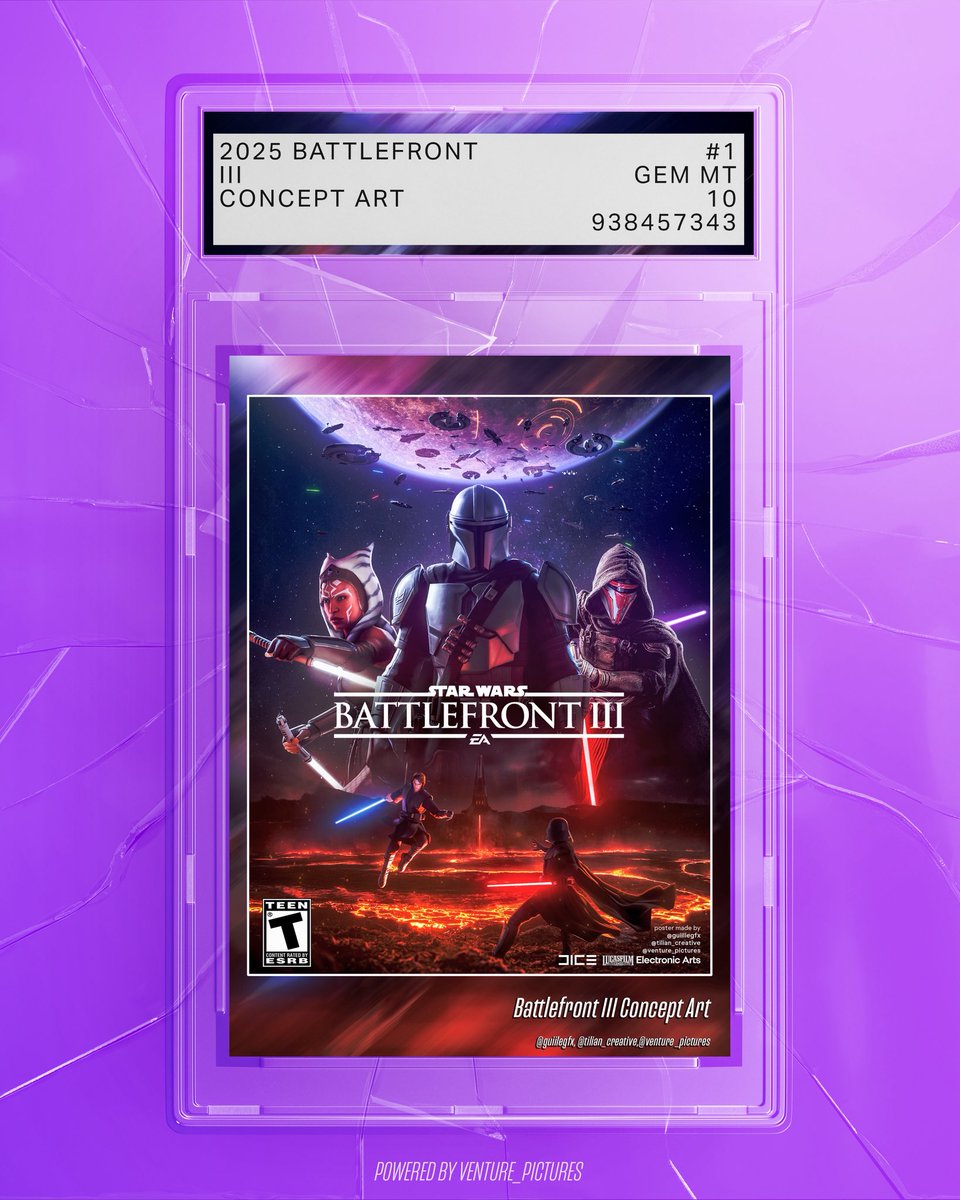 venturepictures's tweet image. Imagine a world where you can have a @venturepictures @guiille__ @Tilian_Creative Graded card 👀
Little concept I’m working on… shall see where it lands lol
#starwars #cardcollector