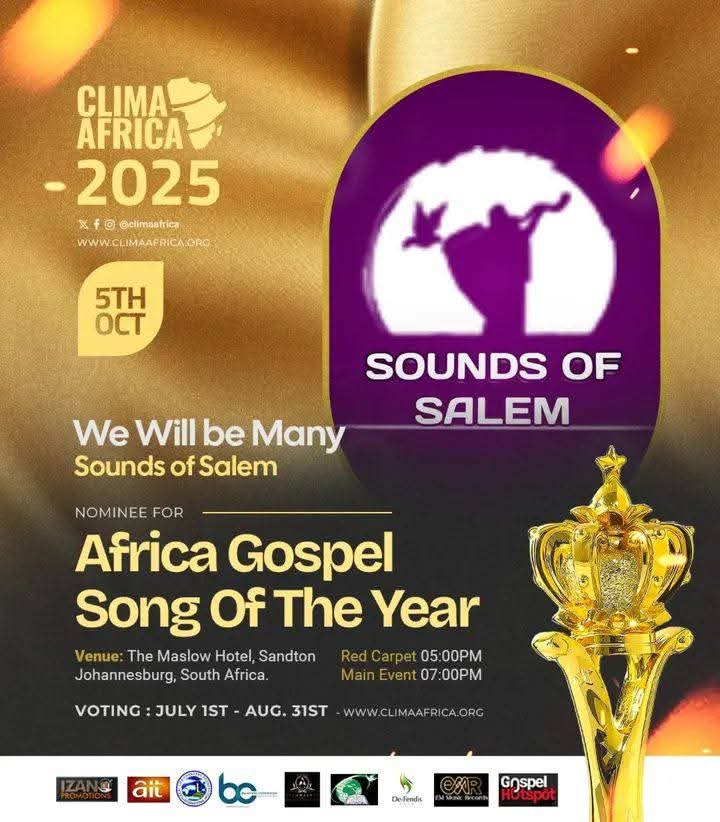 OfficialSoundsofSalem (@sounds_ofsalem) on Twitter photo If this Song has blessed you, Do well to vote for us. God bless you. WE WILL BE MANY 📌❗ <a href="/ProphetJoelO/">Prophet Joel Ogebe</a>
Click link to vote .. climaafrica.org/vote2024/ If this Song has blessed you, Do well to vote for us. God bless you. WE WILL BE MANY 📌❗ <a href="/ProphetJoelO/">Prophet Joel Ogebe</a>
Click link to vote .. climaafrica.org/vote2024/