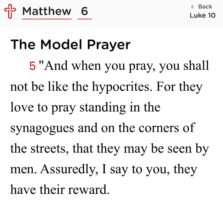 Our Lord simply could not have condemned *exactly* this practice more explicitly