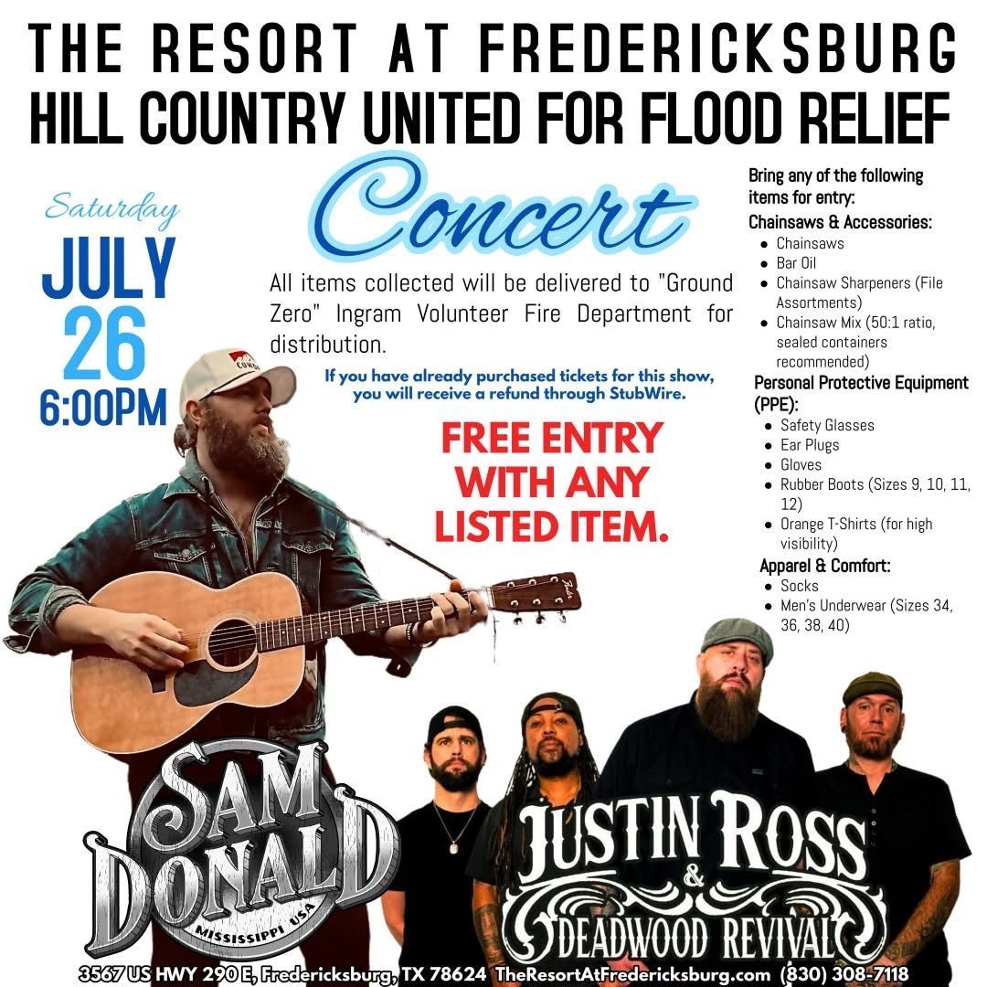 This is a very special event. Check it out, be apart of it, and let’s help these folks out. Prayers to all those affected by this horrible storm in South Texas