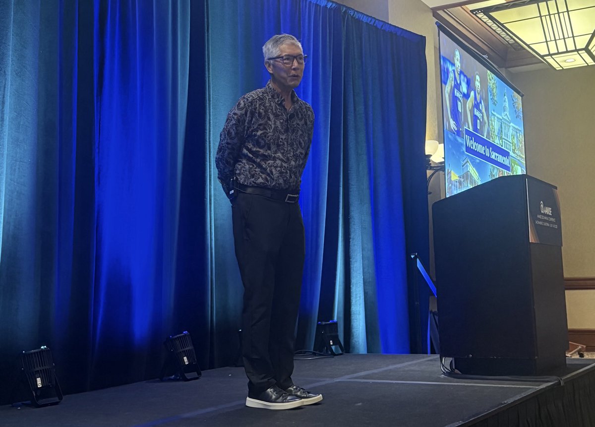 Hearing from Dr. John Chuck of ⁦<a href="/CMAdocs/">California Medical Association</a>⁩ about living well - representing ⁦<a href="/MedChiupdates/">MedChi</a>⁩ at #aamse2025 - such a great organization !