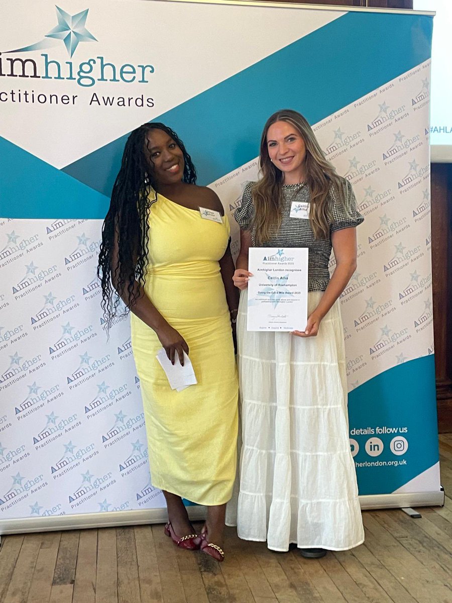 AimHigherLSouth's tweet image. Congratulations to Caitlin Atha of @RoehamptonUni , deserving winner of our Going the Extra Mile Award.
#AHLAwards