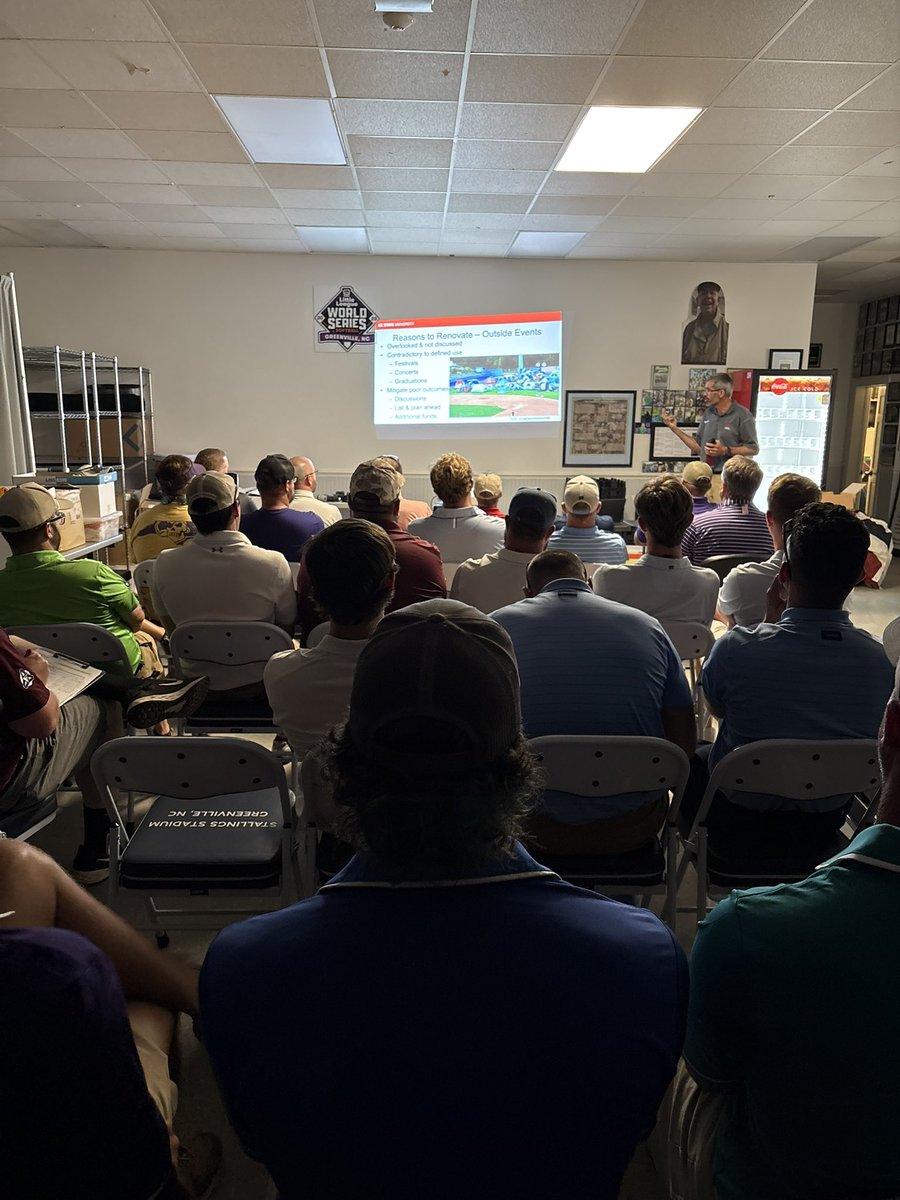 NC SFMA Chapter Meeting at Elm St Park. Prepping for the Little League Softball World Series. Great meeting and great education. <a href="/genesis_dist/">Genesis 🚛</a> <a href="/NC_STMA/">North Carolina SFMA</a>