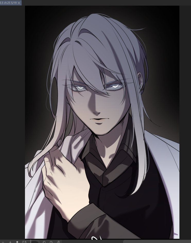 cloverloy's tweet image. Pretty white hair man, but make him angry. ✨