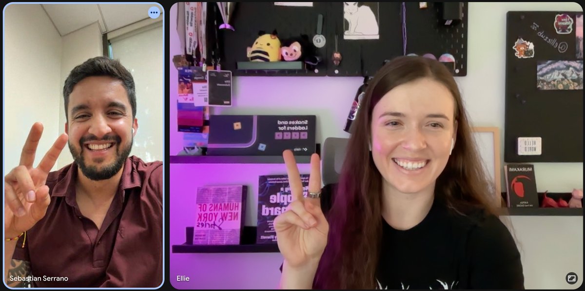 elliezub's tweet image. Just had an amazing coffee chat with fellow @torcdotdev ambassador & pro boxer @cbasscodes!!!
SO glad we finally got to connect!! Can't wait to have an irl coffee chat someday and learn why all tech people love to play pickleballπ§