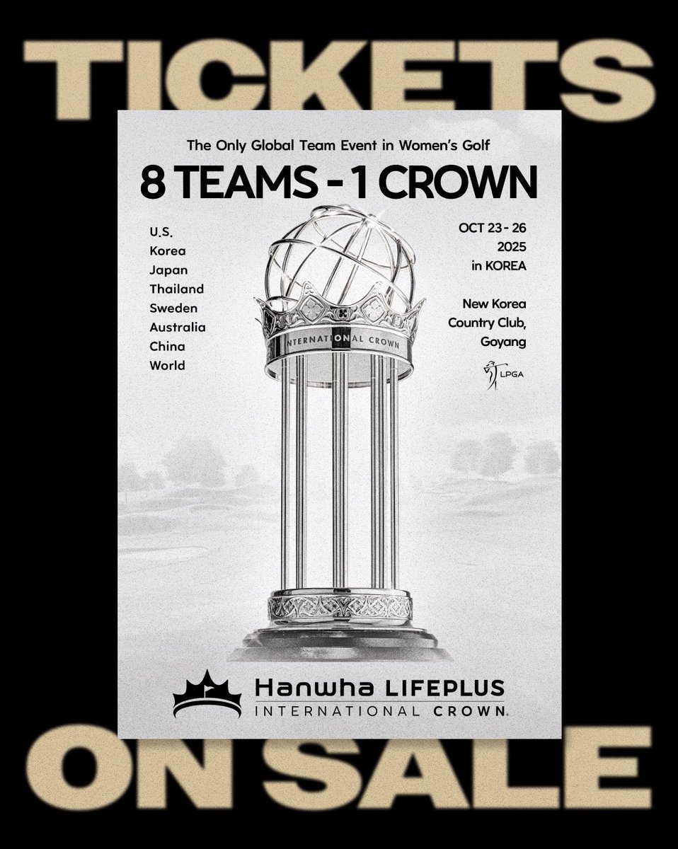 With 100 days left to go, tickets are officially on sale! Don’t miss the early bird special - available for only one week with both a discount and the opportunity to receive a signed umbrella by one of your favorite players! 

*Tickets are available on the official website*