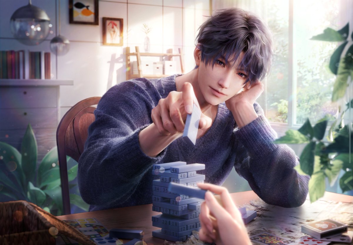 Reddie_thefish's tweet photo. "Rafayel  needs  more streetwear/ordinary clothes" absolutely .I  need that sweater in the game
 🙏🥺 https://t.co/rcnaLr3gql