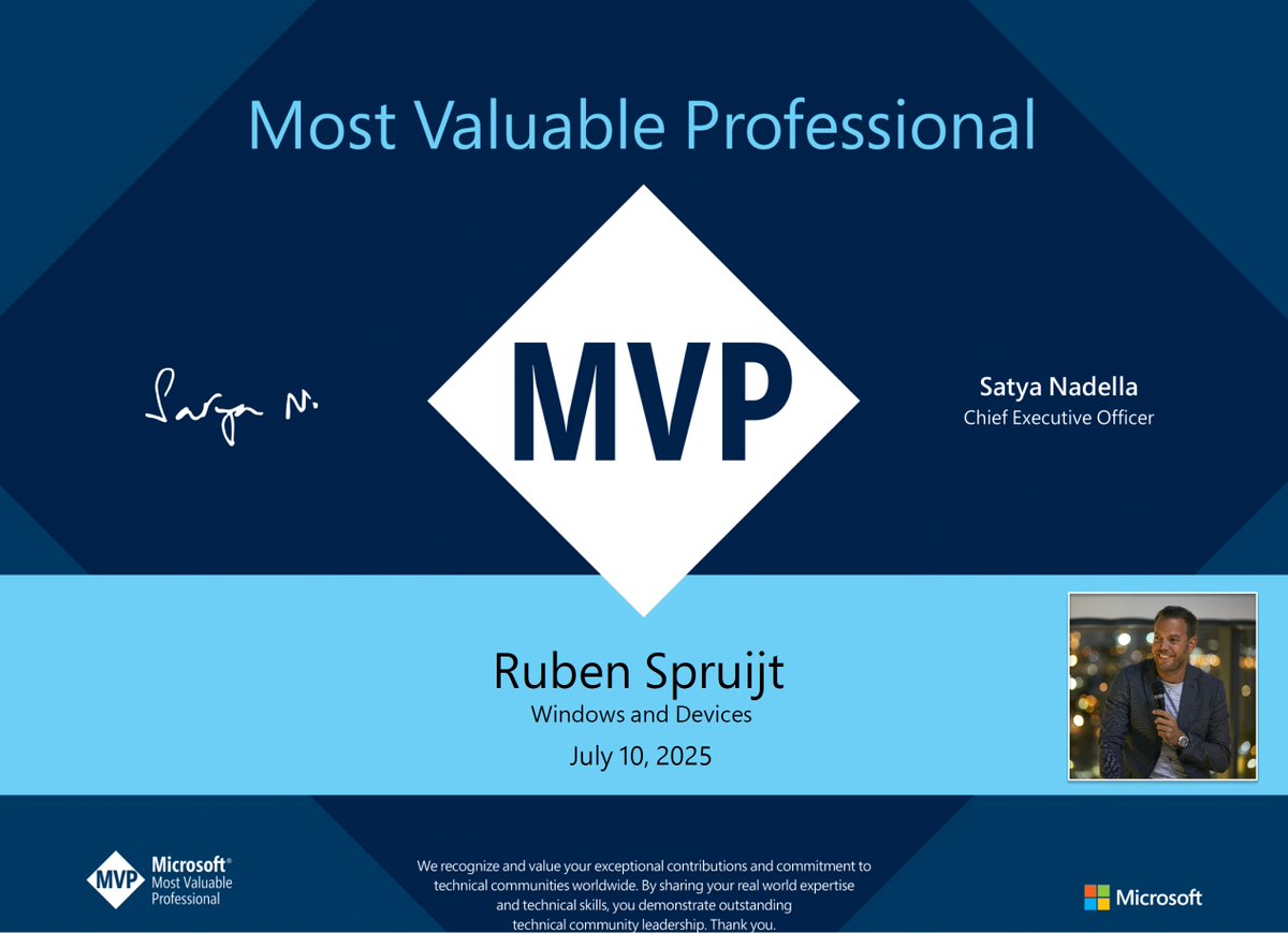 Wow — 18 years as a Microsoft MVP! 🎉

Still just as passionate about End User Computing, #VDI, #DaaS, and Cloud PC as I was on day one.

The community has given me so much — a place to share and learn, grow professionally, and most importantly, build meaningful friendships with