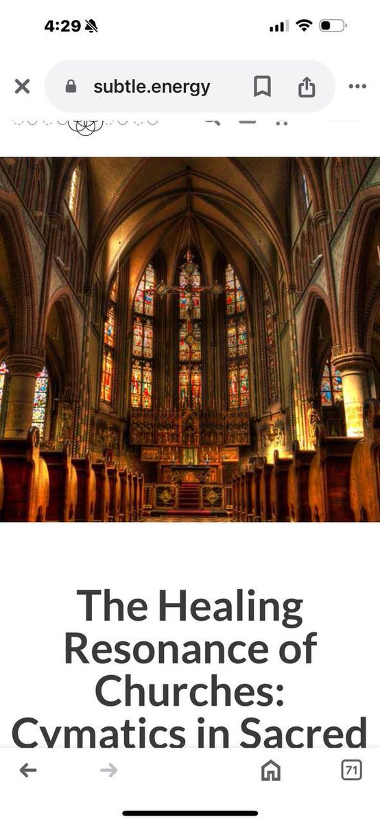 The Healing Resonances of Churches. 
Much of our true history was wiped out. 
Colors are often described as having vibrations, or a "vibrational energy". This concept links the physical properties of color (light waves) to their perceived psychological and emotional effects.