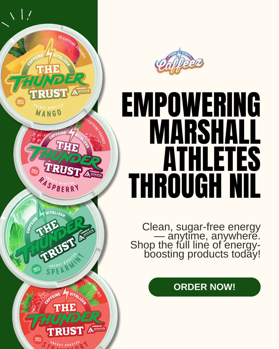 TheThunderTrust's tweet image. Caffeez is here! 💥
Clean energy. No mess. All hype. Fuel the Herd & rep the team with every pouch. Limited drop—don’t miss out: vist.ly/3y6mf