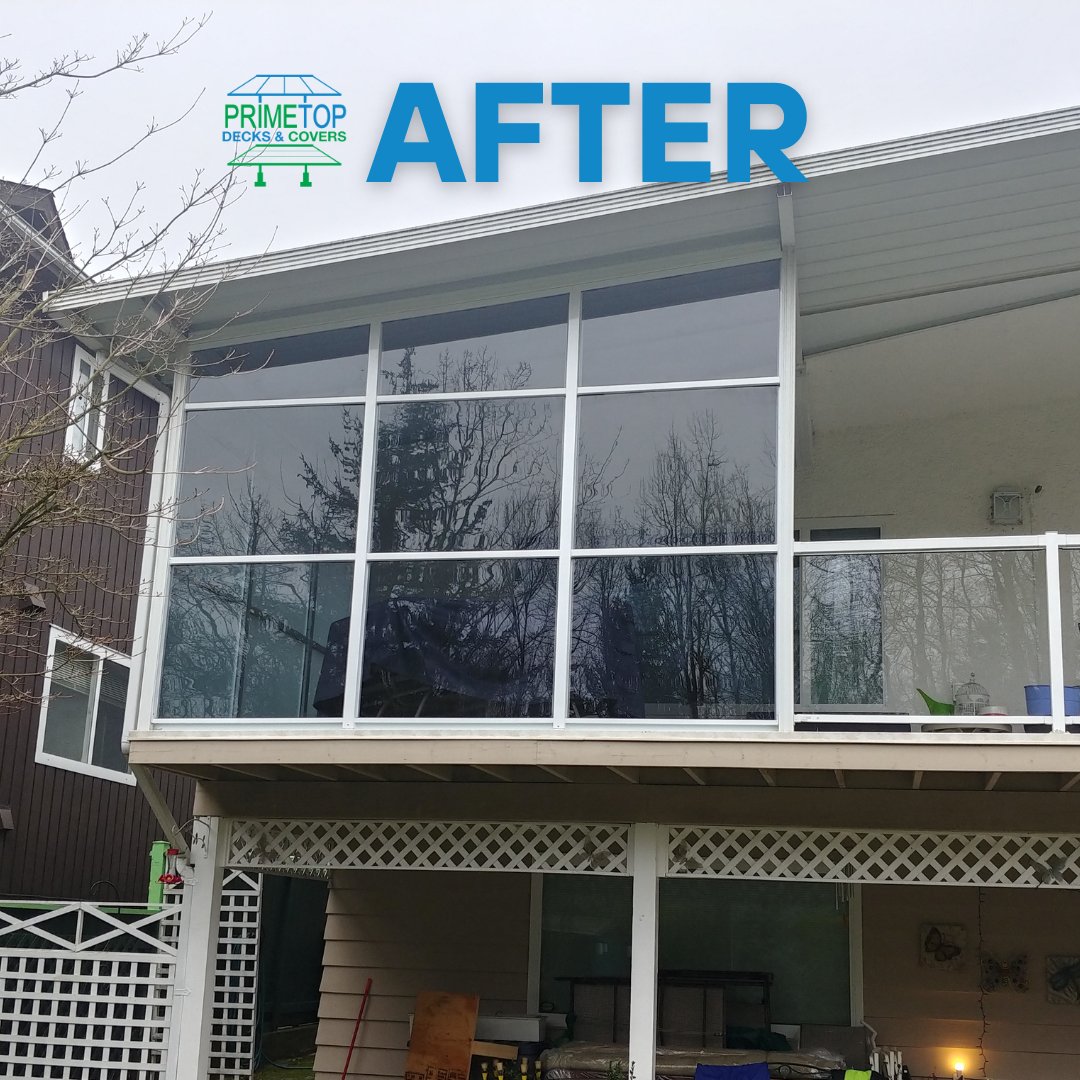 PrimetopC's tweet image. Before ➡️ After
Big change, even bigger comfort!
Our custom Windwalls block wind &amp;amp; add privacy—no heavy construction needed.
Built for BC weather. Designed for your space.
#BeforeAndAfter #Windwalls #VancouverHomes #OutdoorPrivacy #Primetop