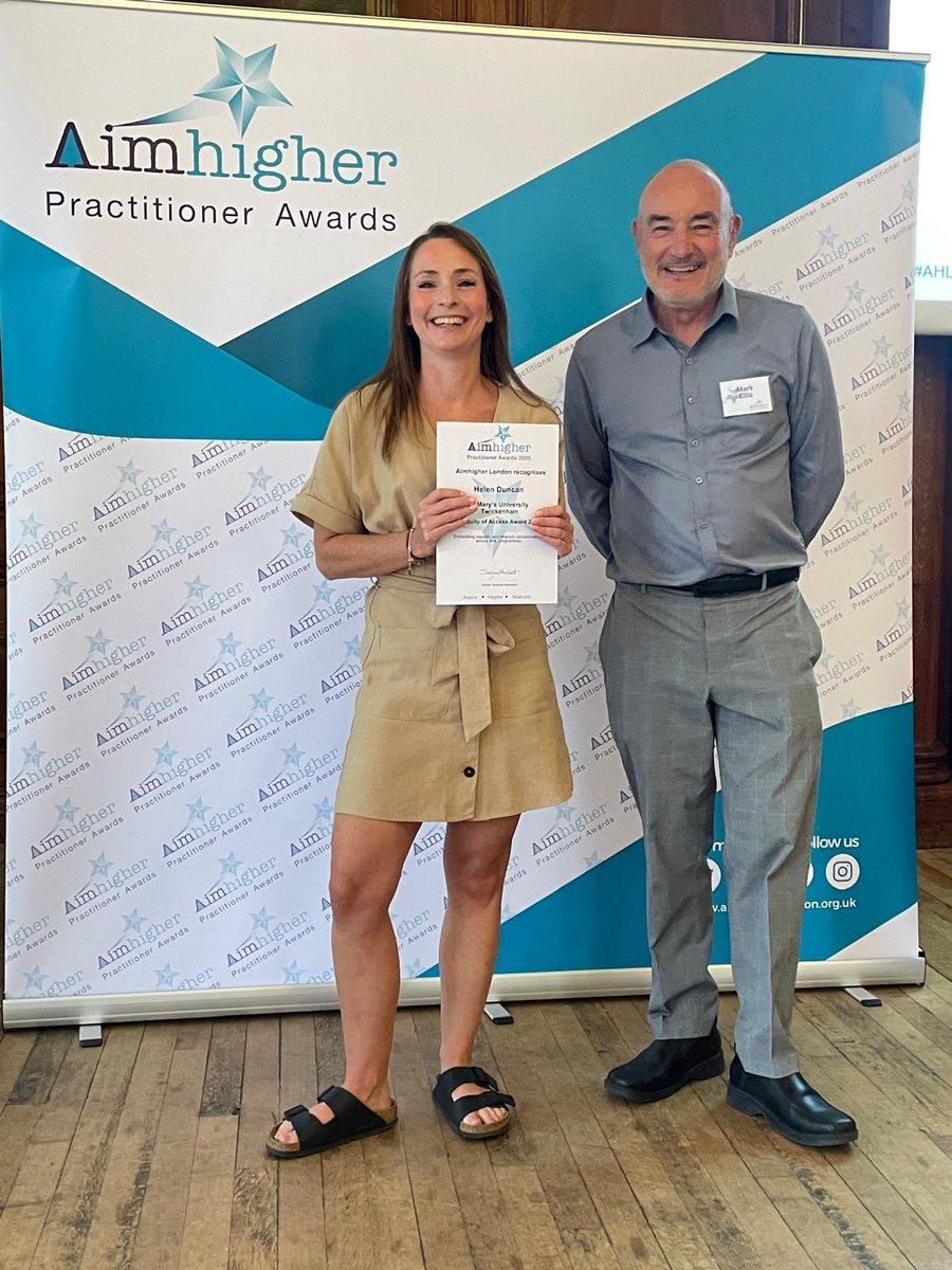 AimHigherLSouth's tweet image. Congratulations to Helen Duncan of @YourStMarys , deserving winner of our Equity of Access Award.
#AHLAwards