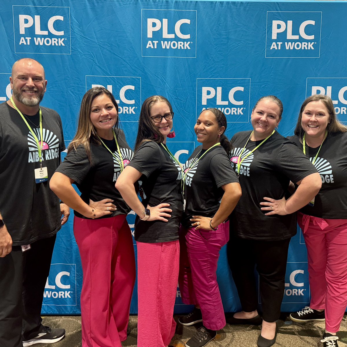 arborridgek8's tweet photo. On Wednesdays, we wear pink… and Amp It Up! 💗⚡ Team Arbor Ridge is powering collaboration and fueling change at the @SolutionTree  PLC at Work Conference! #AmpItUpAR #OnWednesdaysWeWearPink #PLCatWork https://t.co/tZzZOxopg5