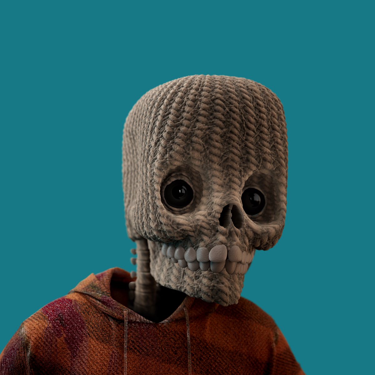 Can anyone guess what this skull was inspired by? 🧶🔥🤩