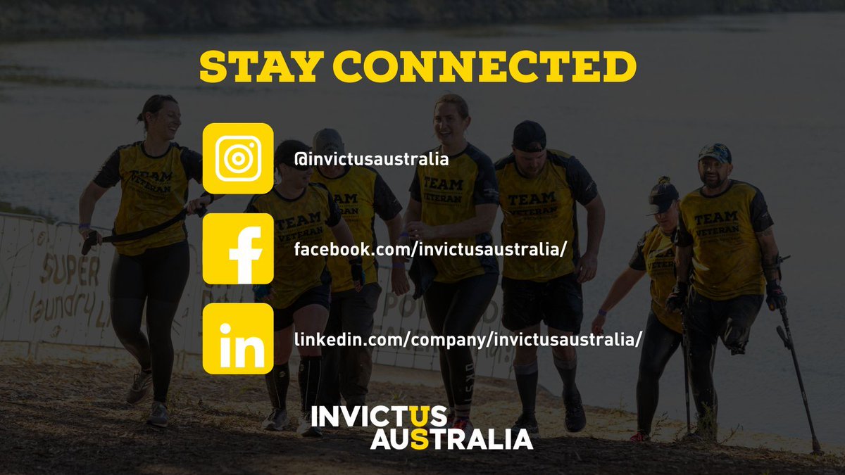 InvictusAus's tweet image. 📣 Stay connected with Invictus Australia!
Follow us on Instagram, Facebook and LinkedIn to make sure you never miss important updates, events or opportunities to experience the power of sport.
@invictusaustralia everywhere!
#stayconnected #sport #veterans #invictus