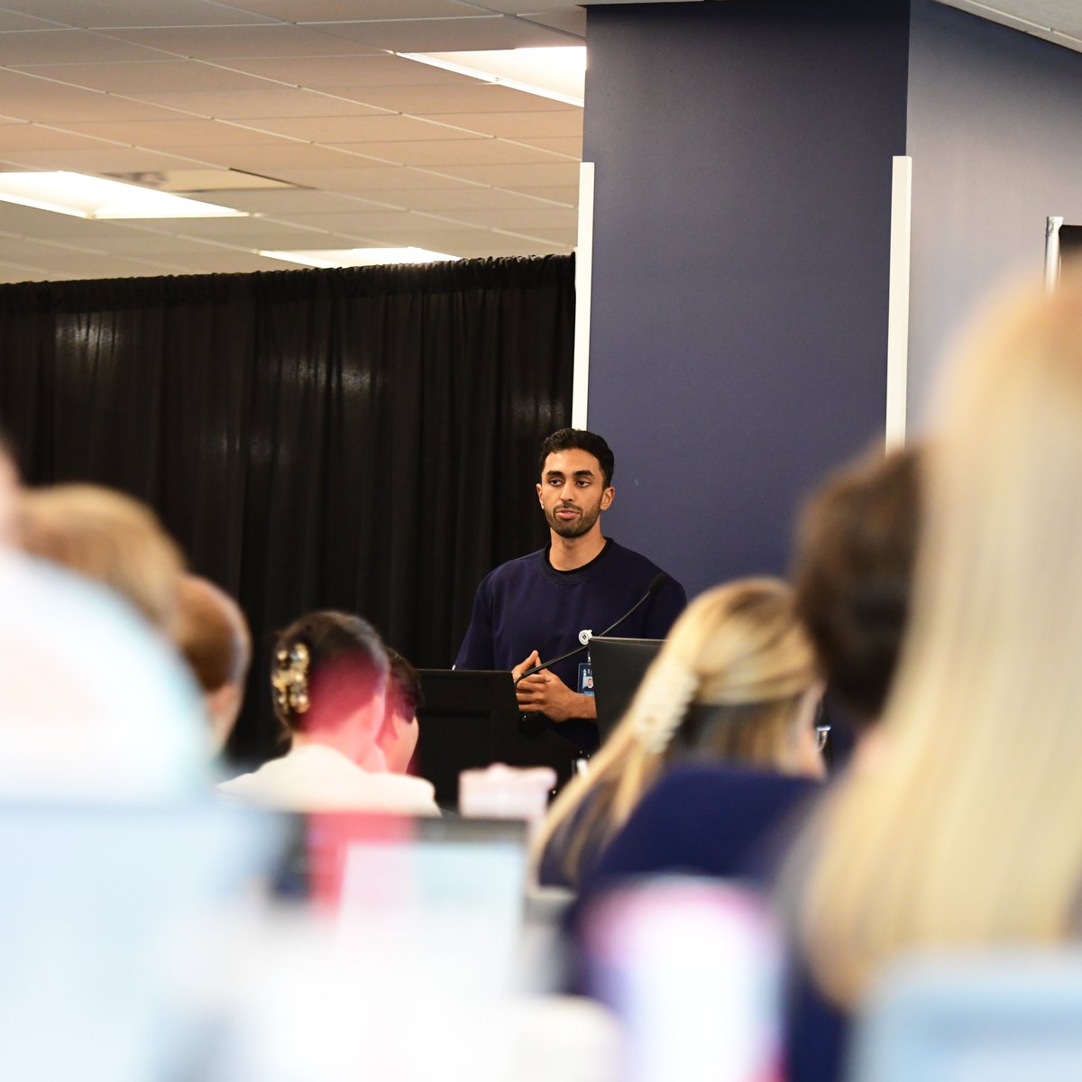 LyonCollege's tweet photo. Just a little over one week into classes and our Lyon College School of Dental Medicine students are already delivering their first presentations, sharpening skills and showing promise!